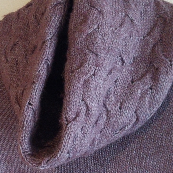 Luigi Baldo Made in Italy Purple Merino & Alpaca Wool Blend Sweater - Picture 9 of 9